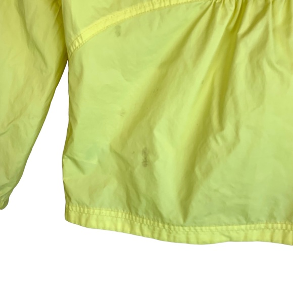 Columbia Rain Windbreaker Zip Jacket Pale Canary Yellow Girls Play Condition - Picture 8 of 13